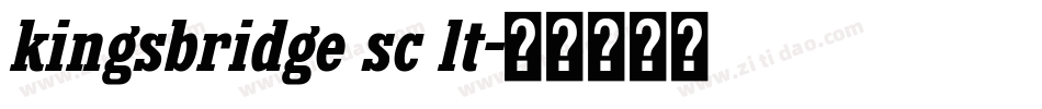 kingsbridge sc lt字体转换